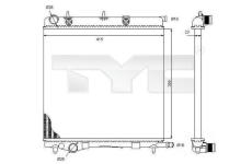 Chladič, chlazení motoru TYC 705-0068