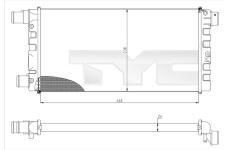 Chladič, chlazení motoru TYC 709-0008