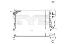 Chladič, chlazení motoru TYC 709-0013