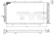 Chladič, chlazení motoru TYC 709-0014-R