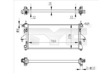 Chladič motora TYC 709-0020-R