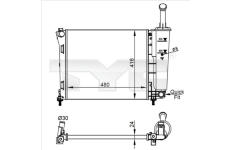 Chladič, chlazení motoru TYC 709-0022-R