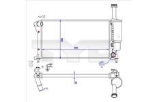 Chladič, chlazení motoru TYC 709-0025-R