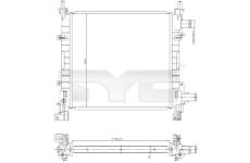 Chladič, chlazení motoru TYC 710-0042