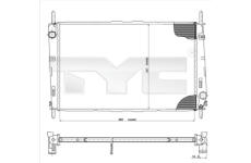 Chladič, chlazení motoru TYC 710-0046