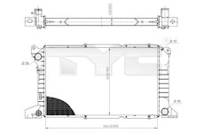Chladič, chlazení motoru TYC 710-0053