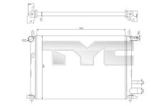 Chladič, chlazení motoru TYC 710-0054