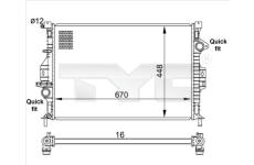 Chladič, chlazení motoru TYC 710-0057