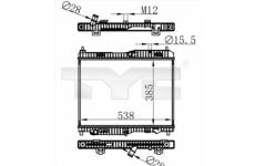 Chladič, chlazení motoru TYC 710-0059