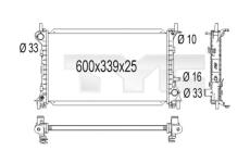 Chladič, chlazení motoru TYC 710-1001