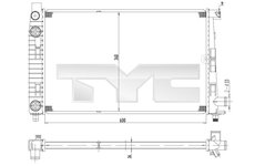 Chladič, chlazení motoru TYC 721-0012