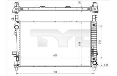 Chladič motora TYC 721-0020