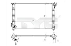 Chladič, chlazení motoru TYC 722-0002