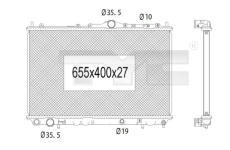 Chladič, chlazení motoru TYC 723-1004