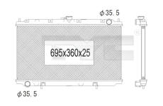 Chladič, chlazení motoru TYC 724-1003