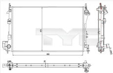 Chladič, chlazení motoru TYC 725-0010-R