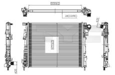 Chladič, chlazení motoru TYC 725-0032