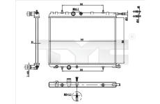 Chladič, chlazení motoru TYC 726-0016-R