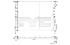 Chladič, chlazení motoru TYC 728-0031
