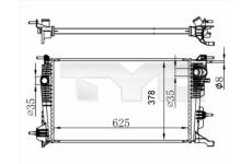 Chladič, chlazení motoru TYC 728-0065-R