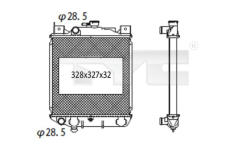 Chladič, chlazení motoru TYC 735-1005