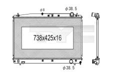 Chladič, chlazení motoru TYC 736-1022