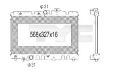 Chladič, chlazení motoru TYC 736-1028