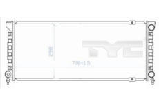 Chladič, chlazení motoru TYC 737-0003