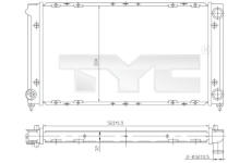 Chladič, chlazení motoru TYC 737-0019