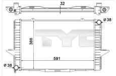 Chladič, chlazení motoru TYC 738-0001