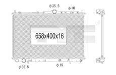 Chladič, chlazení motoru TYC 738-1002