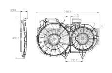 Ventilátor kondenzátora klimatizácie TYC 802-0053