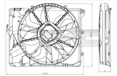 Ventilátor kondenzátora klimatizácie TYC 803-0012