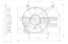 Větrák, chlazení motoru TYC 810-0043
