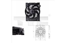 Ventilátor kondenzátora klimatizácie TYC 825-0014