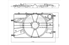 Drżiak ventilátora chladiča TYC 825-0018-1