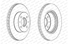 Brzdový kotouč FERODO DDF1006C