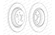 Brzdový kotouč FERODO DDF1099C