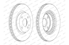 Brzdový kotouč FERODO DDF1105C