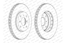 Brzdový kotouč FERODO DDF1119C