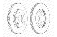Brzdový kotouč FERODO DDF1134C