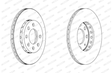 Brzdový kotouč FERODO DDF1161C