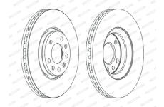 Brzdový kotouč FERODO DDF1215C