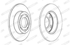 Brzdový kotouč FERODO DDF1233C