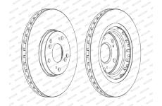 Brzdový kotouč FERODO DDF1266C