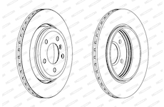 Brzdový kotouč FERODO DDF1280C