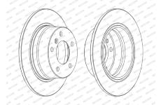 Brzdový kotouč FERODO DDF1284C