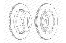 Brzdový kotouč FERODO DDF1285C