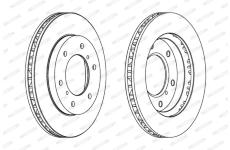 Brzdový kotouč FERODO DDF1384C