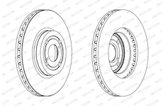 Brzdový kotouč FERODO DDF1461C